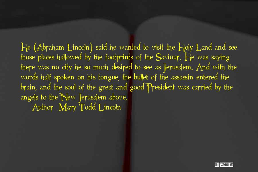Visit Places Quotes By Mary Todd Lincoln