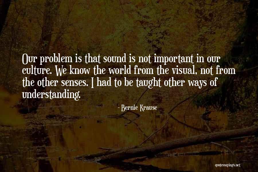Visual Culture Quotes By Bernie Krause Visual Culture Quotes By Bernie Krause