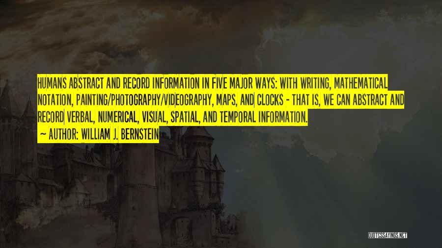 Visual Spatial Quotes By William J. Bernstein