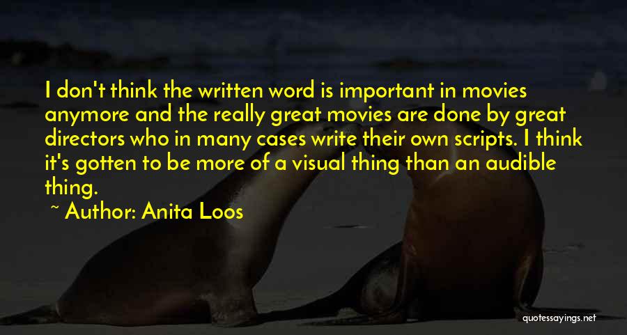 Visual Thinking Quotes By Anita Loos