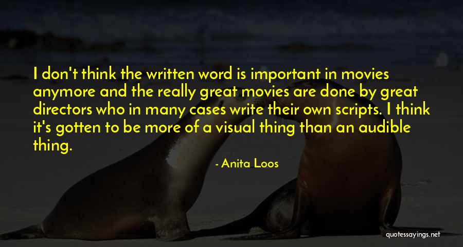 Visual Thinking Quotes By Anita Loos