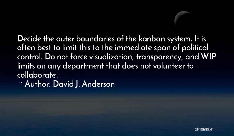 Visualization Quotes By David J. Anderson