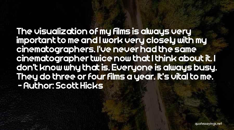 Visualization Quotes By Scott Hicks