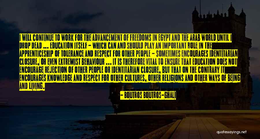 Vital Education Quotes By Boutros Boutros-Ghali Vital Education Quotes By Boutros Boutros-Ghali