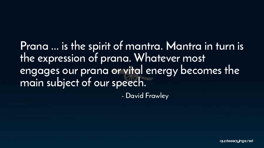 Vital Energy Quotes By David Frawley