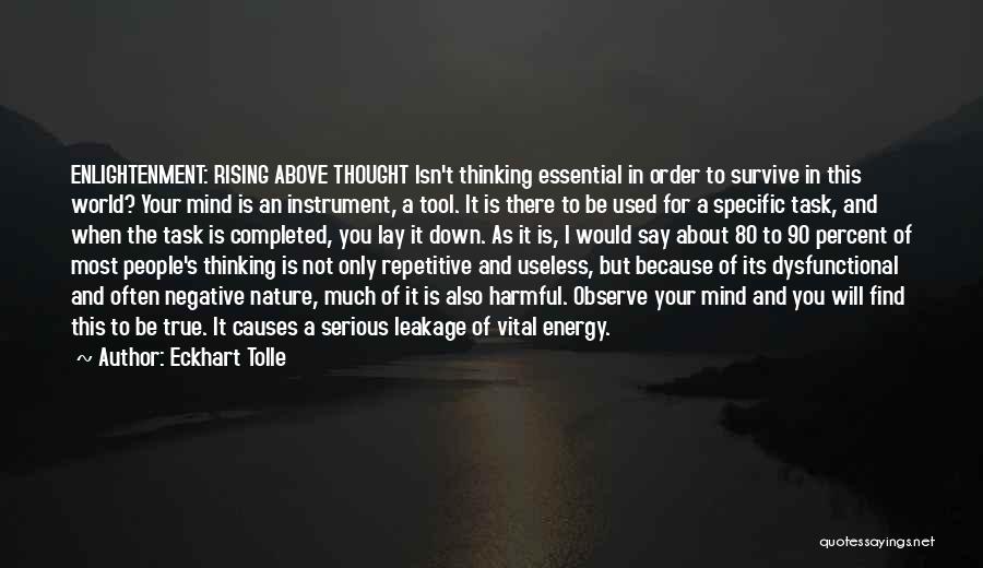 Vital Energy Quotes By Eckhart Tolle