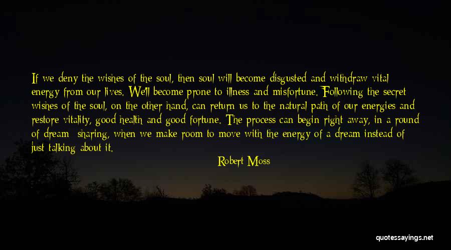 Vital Energy Quotes By Robert Moss