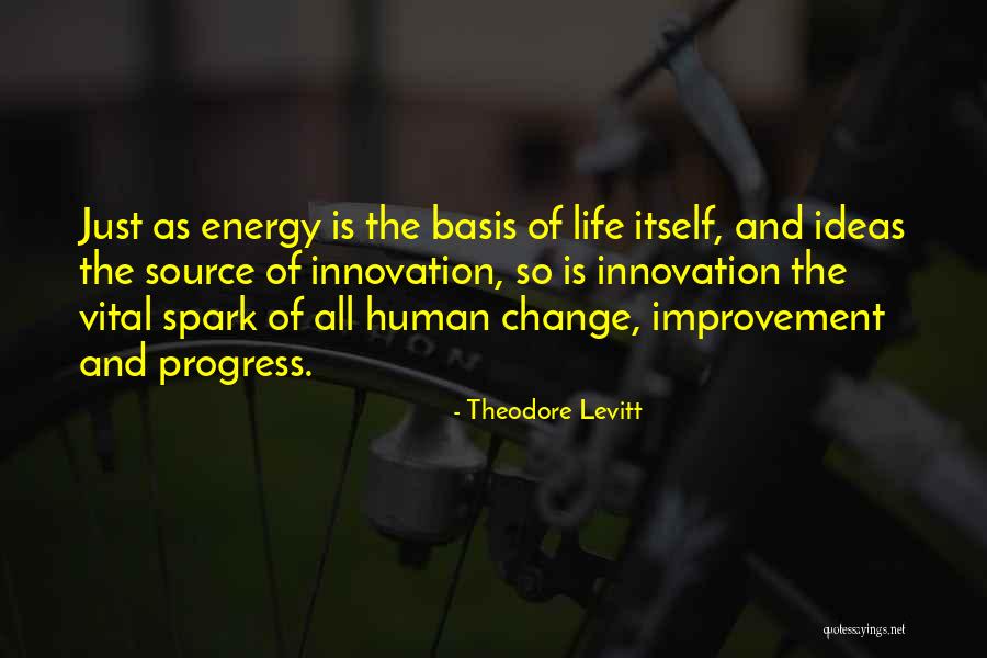 Vital Energy Quotes By Theodore Levitt