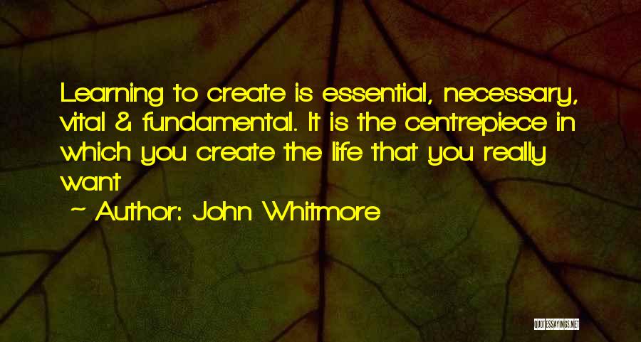 Vital Life Quotes By John Whitmore