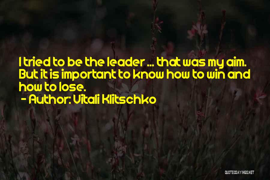 Vitali Klitschko Quotes 2049151