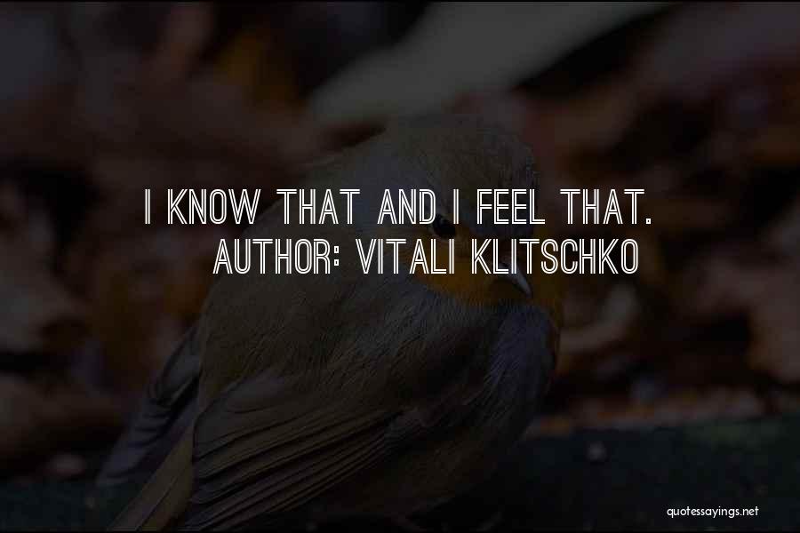 Vitali Klitschko Quotes 267176