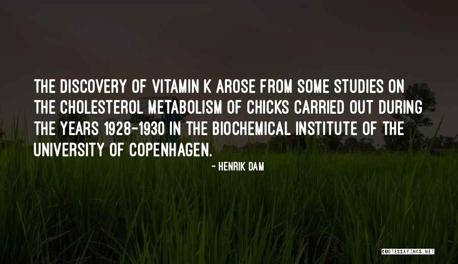 Vitamin K Quotes By Henrik Dam