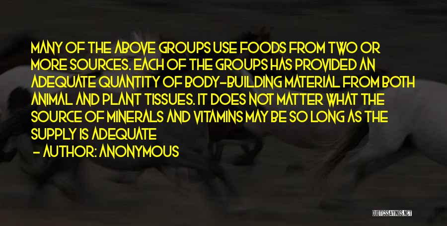 Vitamins Quotes By Anonymous