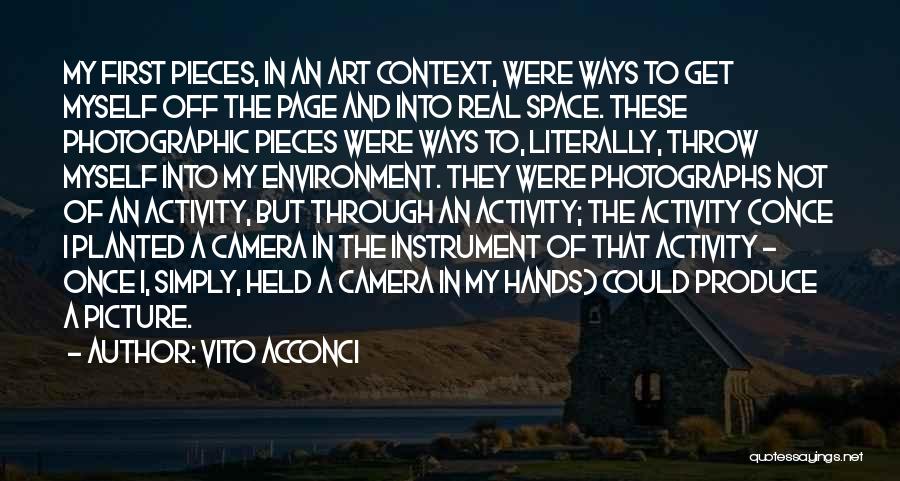 Vito Acconci Quotes 1723137