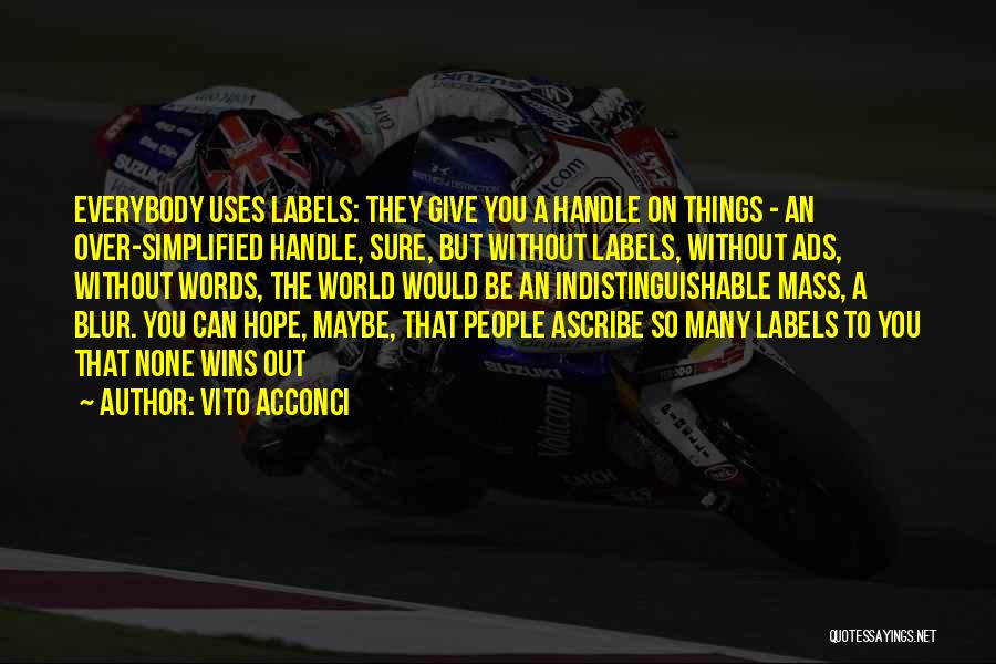 Vito Quotes By Vito Acconci