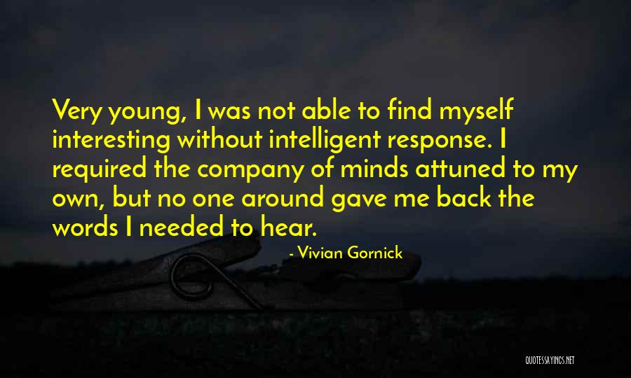 Vivian Gornick Quotes 988637 Vivian Gornick Quotes 988637
