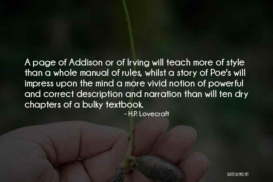 Vivid Description Quotes By H.P. Lovecraft Vivid Description Quotes By H.P. Lovecraft