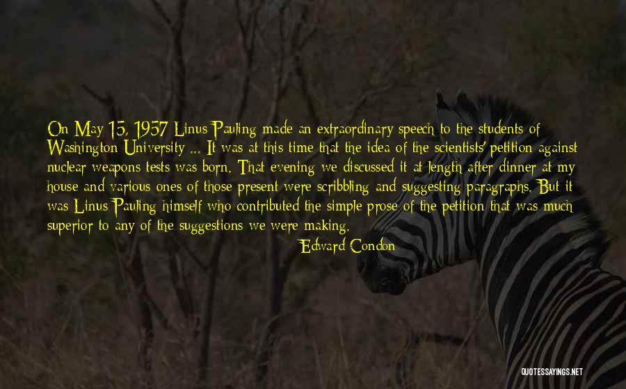 Vivimus Quotes By Edward Condon Vivimus Quotes By Edward Condon