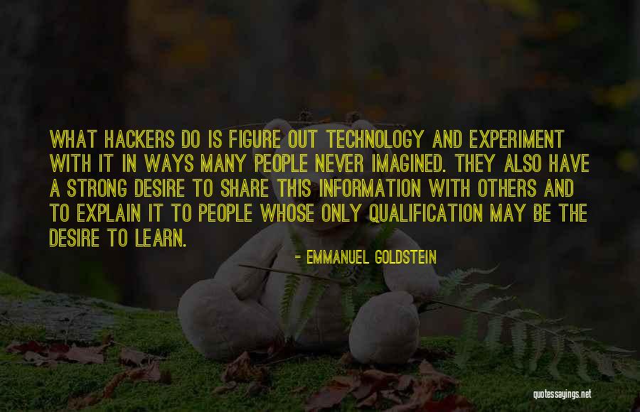 Vlahakis Hanks Quotes By Emmanuel Goldstein