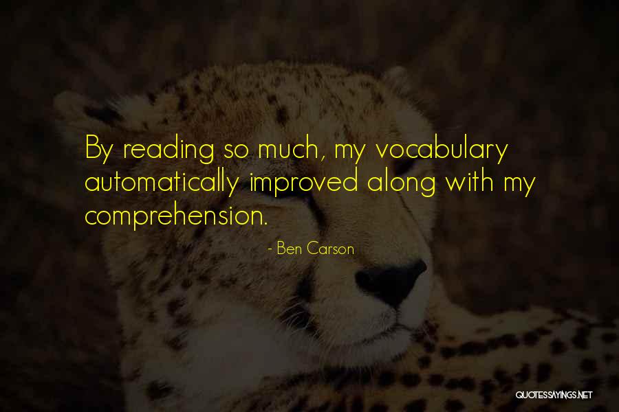 Vocabulary And Comprehension Quotes By Ben Carson Vocabulary And Comprehension Quotes By Ben Carson