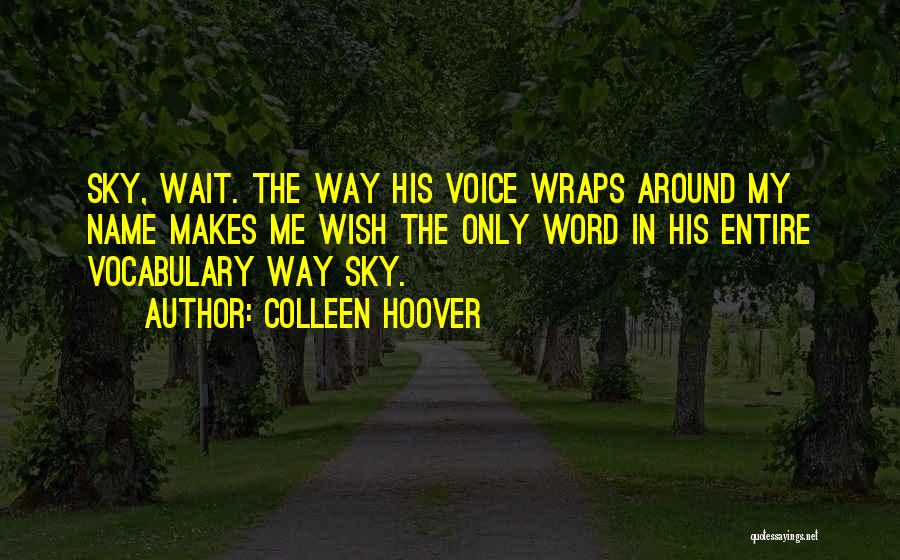Vocabulary Quotes By Colleen Hoover