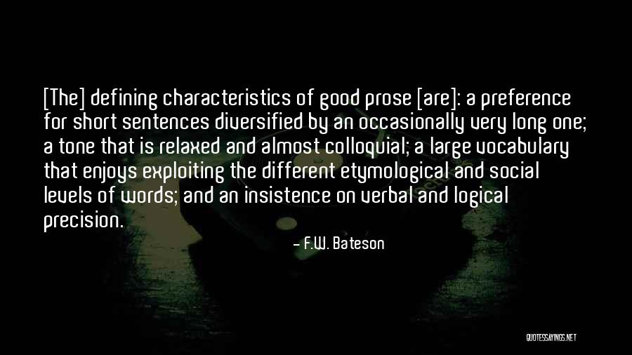 Vocabulary Quotes By F.W. Bateson