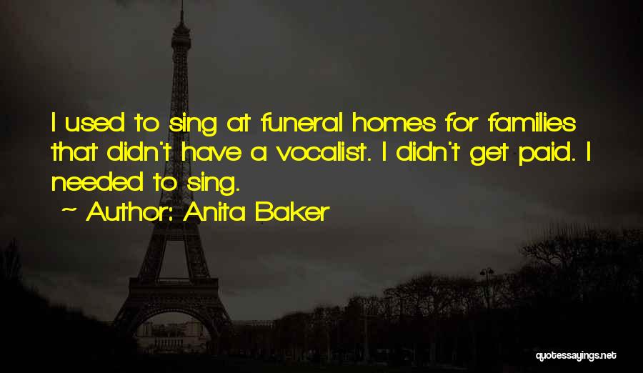 Vocalist Quotes By Anita Baker