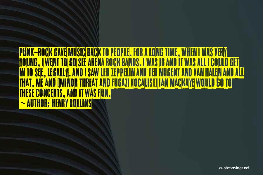 Vocalist Quotes By Henry Rollins