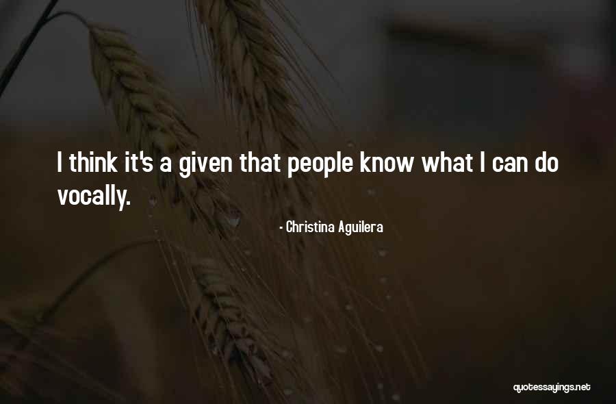 Vocally Quotes By Christina Aguilera