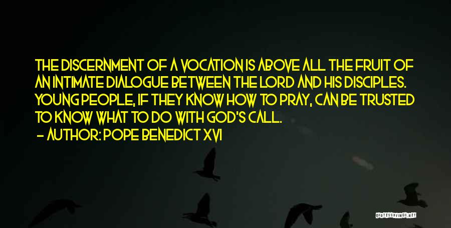 Vocation Discernment Quotes By Pope Benedict XVI