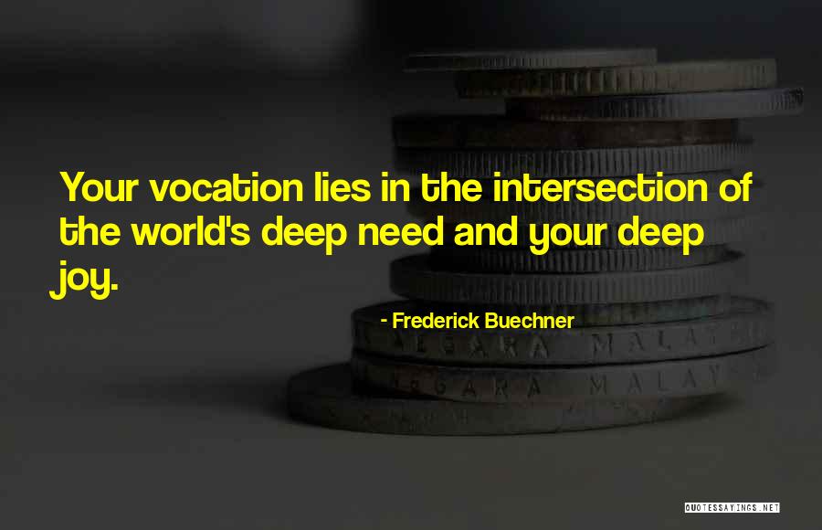 Vocation Quotes By Frederick Buechner Vocation Quotes By Frederick Buechner