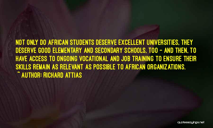 Vocational Skills Quotes By Richard Attias