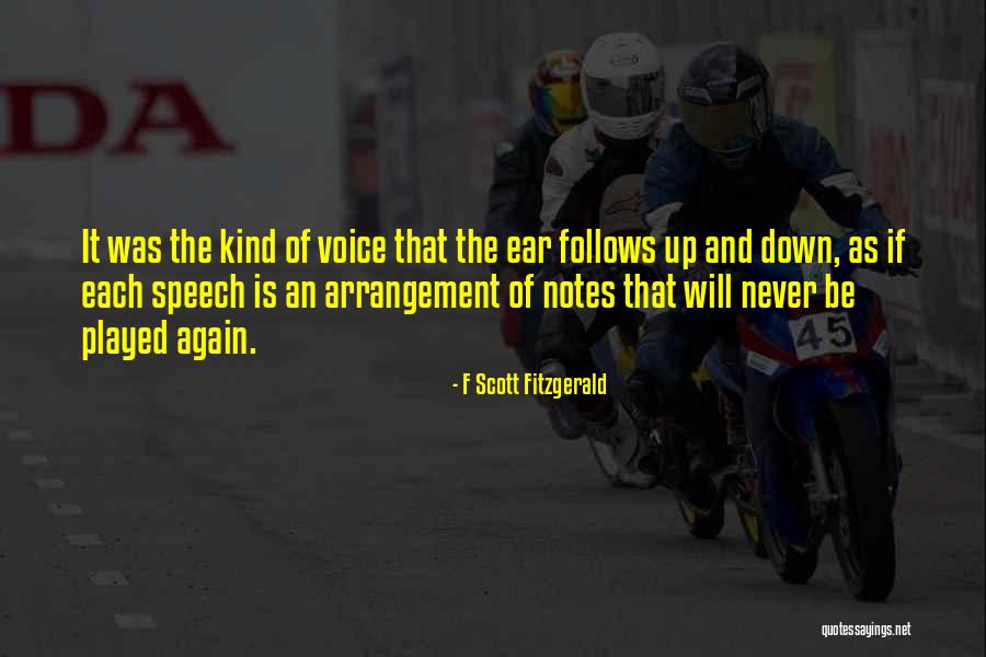 Voice And Speech Quotes By F Scott Fitzgerald Voice And Speech Quotes By F Scott Fitzgerald