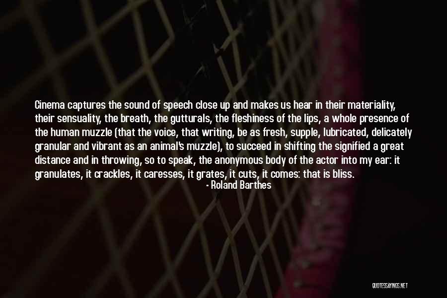 Voice And Speech Quotes By Roland Barthes Voice And Speech Quotes By Roland Barthes