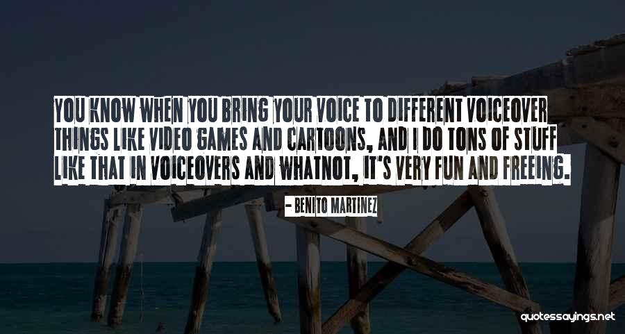 Voice And Video Quotes By Benito Martinez Voice And Video Quotes By Benito Martinez