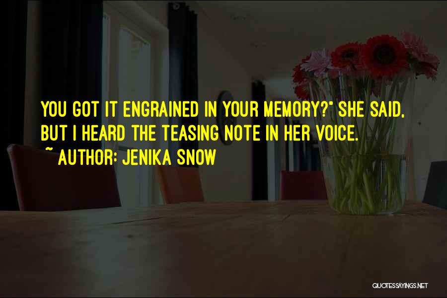 Voice Note Quotes By Jenika Snow