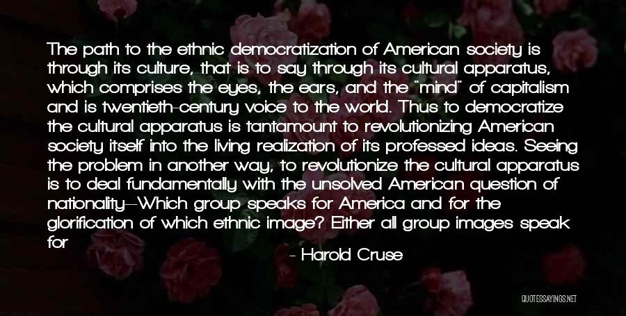 Voice Of America Quotes By Harold Cruse Voice Of America Quotes By Harold Cruse
