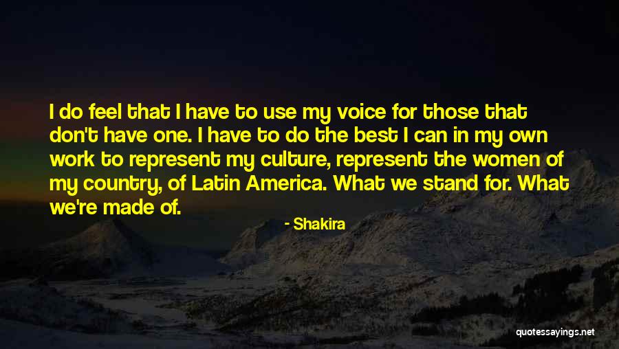 Voice Of America Quotes By Shakira Voice Of America Quotes By Shakira