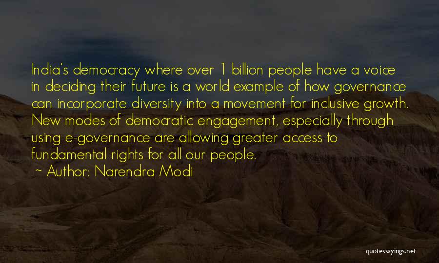 Voice Of Democracy Quotes By Narendra Modi