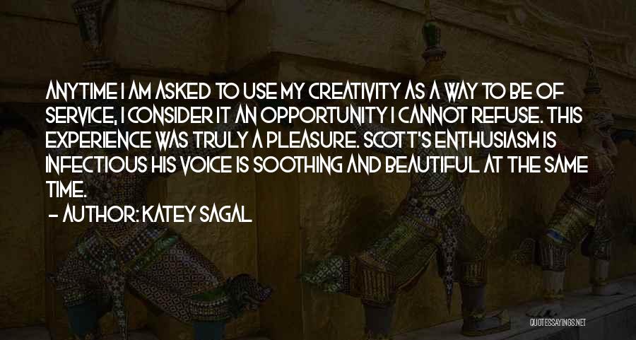 Voice Of Experience Quotes By Katey Sagal