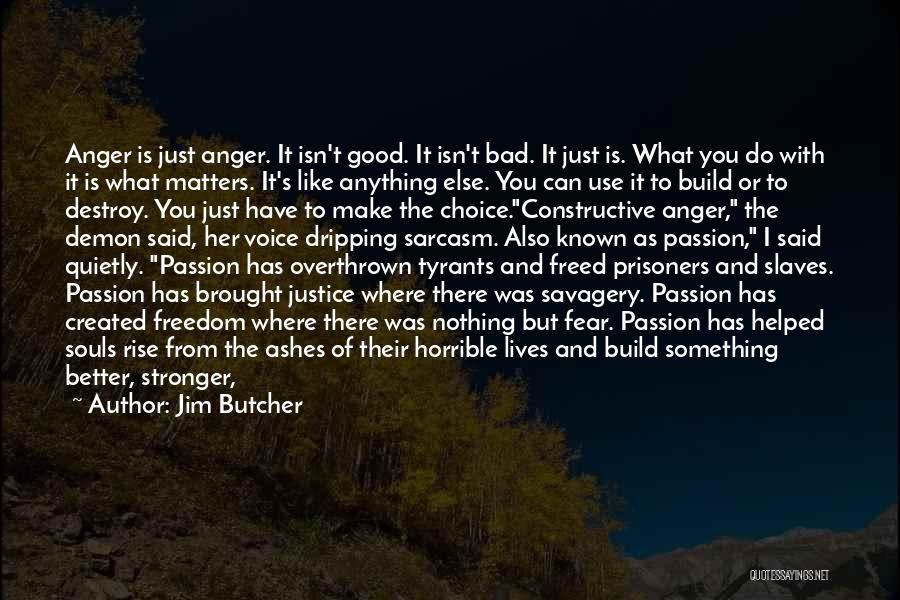 Voice Of Freedom Quotes By Jim Butcher