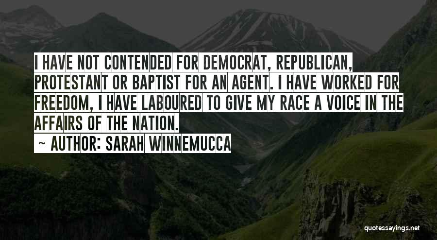 Voice Of Freedom Quotes By Sarah Winnemucca