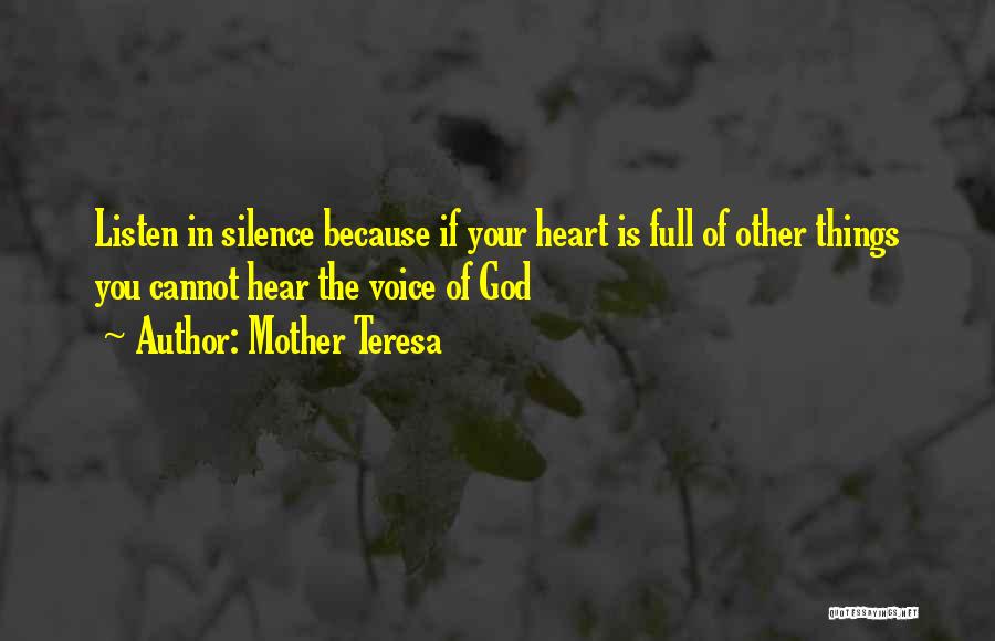 Voice Of God Quotes By Mother Teresa
