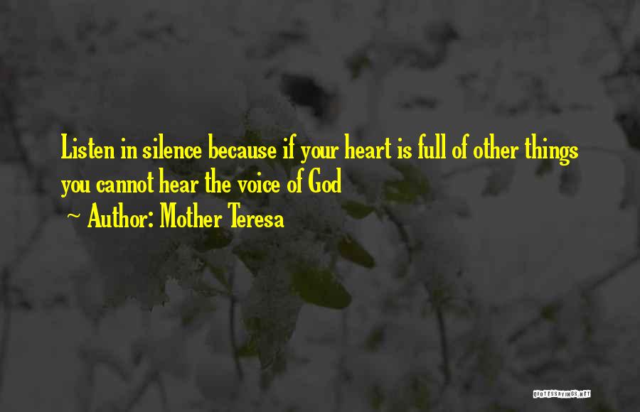 Voice Of Heart Quotes By Mother Teresa