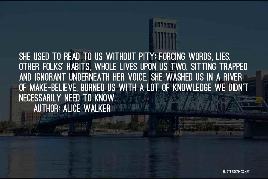 Voice Of Knowledge Quotes By Alice Walker