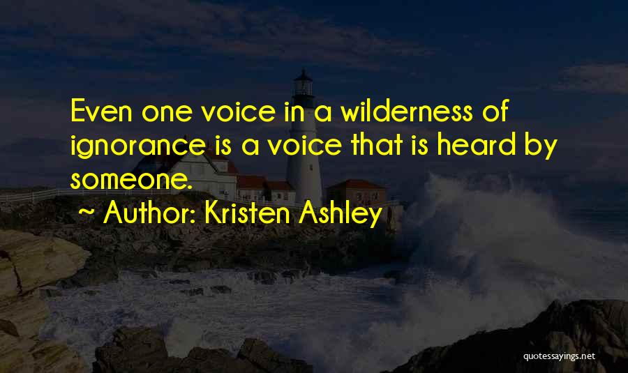 Voice Of Knowledge Quotes By Kristen Ashley