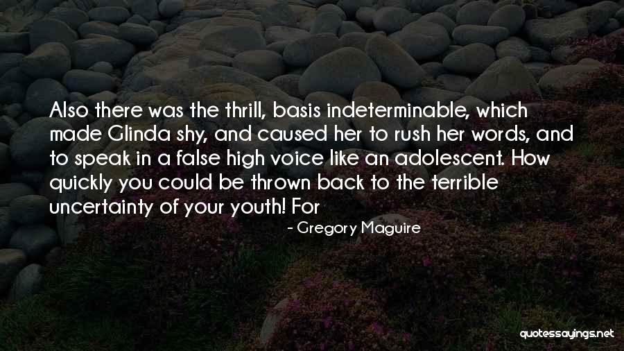 Voice Of Youth Quotes By Gregory Maguire