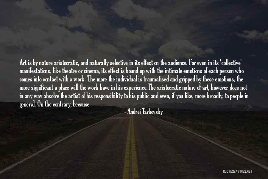 Voice Ones View Quotes By Andrei Tarkovsky Voice Ones View Quotes By Andrei Tarkovsky