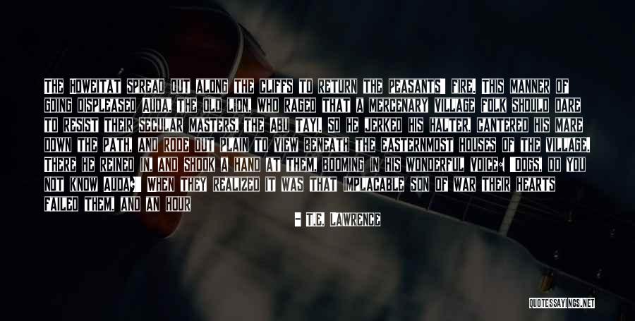 Voice Ones View Quotes By T.E. Lawrence Voice Ones View Quotes By T.E. Lawrence
