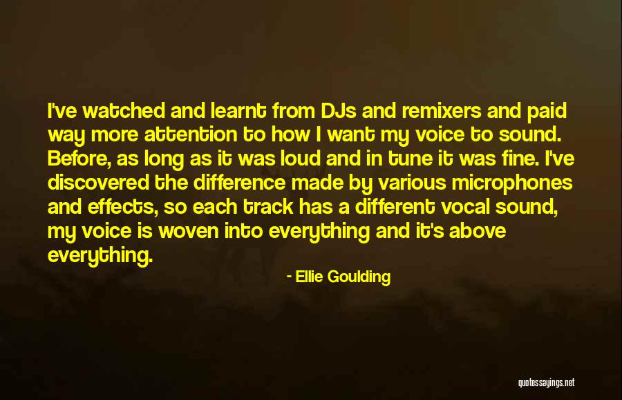 Voice Track Quotes By Ellie Goulding Voice Track Quotes By Ellie Goulding